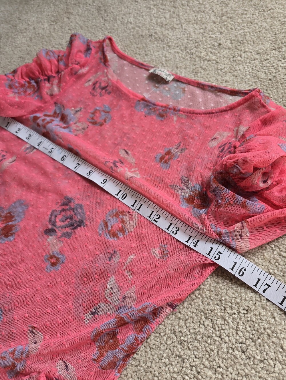 Free People Lady Lux Printed Layering Top Intimately Line Womens Size Small - Picture 6 of 8